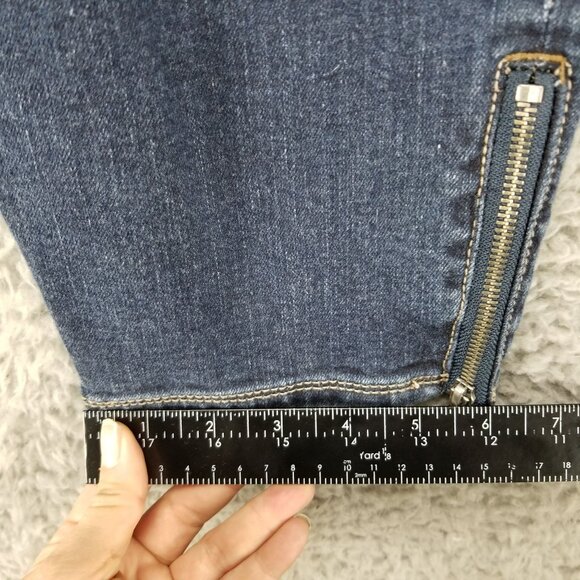 Lane Bryant Jeans Womens16 Blue Zip Ankle Genuis Fit Stretch Denim - Picture 7 of 10